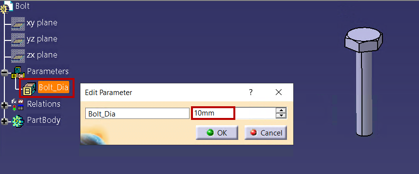 Parameter Bolt_Dia